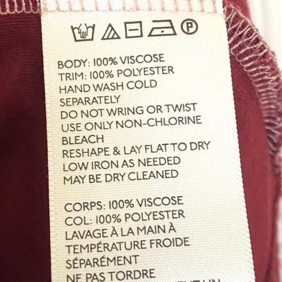 Urban Outfitters Cooperative Sleeveless Blouse Maroon Pink Size Large - Picture 5 of 9